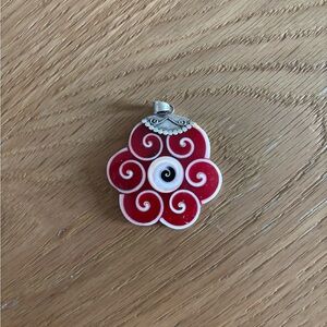 Shiva Shell Swirl Pendant with sterling silver 925